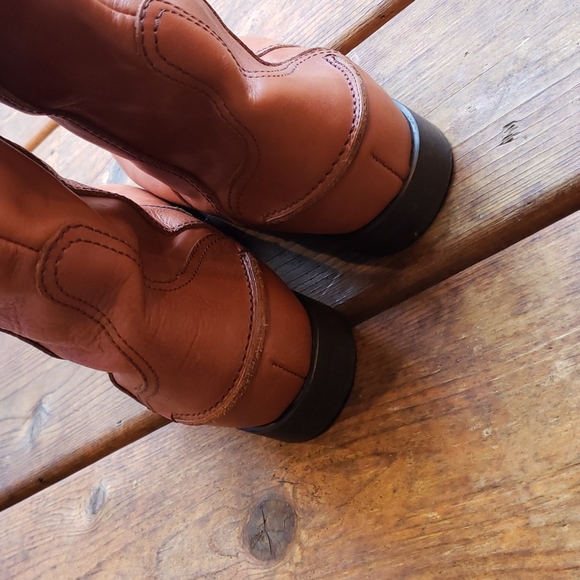 MADEWELL 1937 English Saddle Archive Leather Tall Riding Boots sz 8.5 Equestrian - Picture 10 of 17